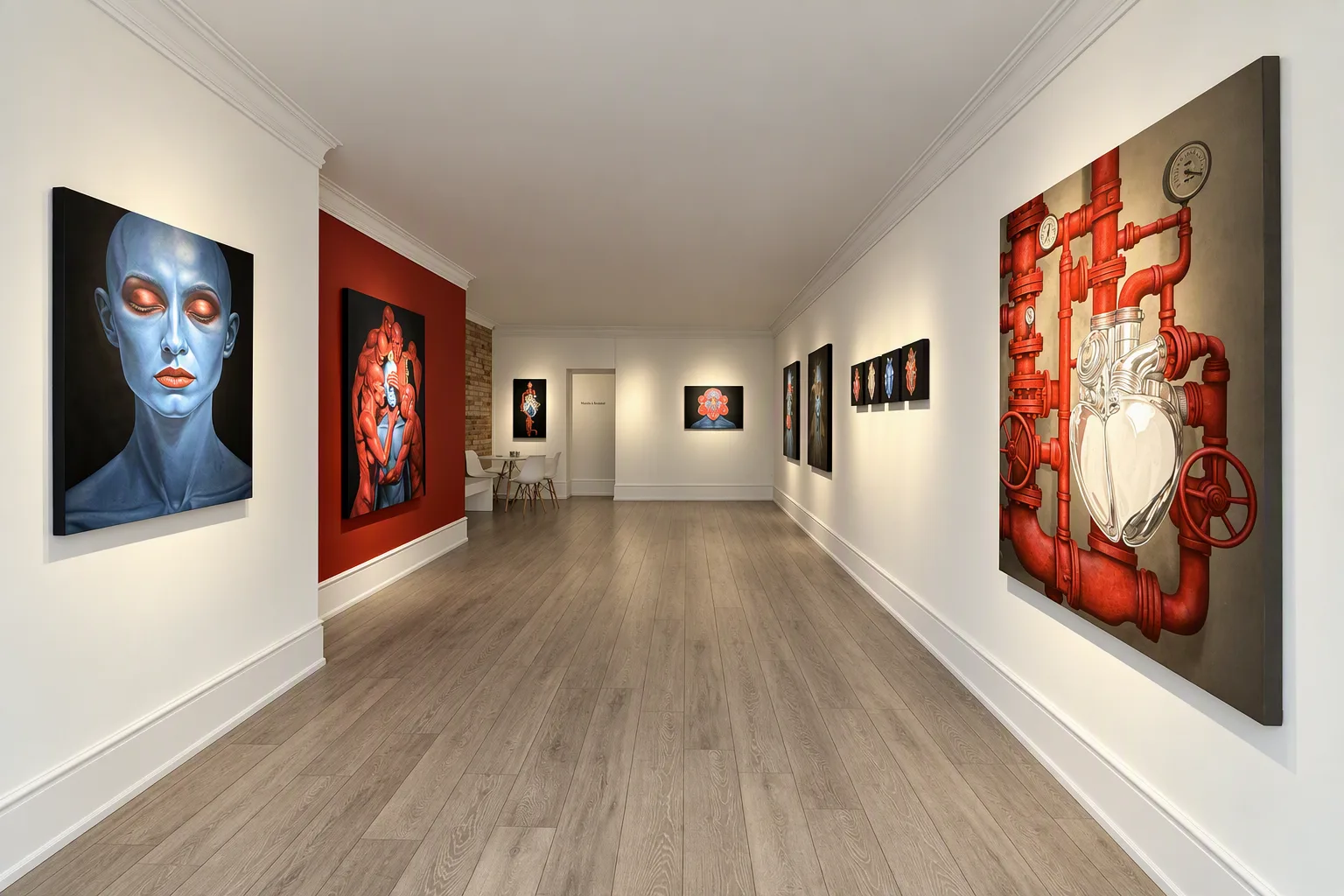 Installation view, Masking the Pulse, Sahar K. Boluki Fine Art Gallery
