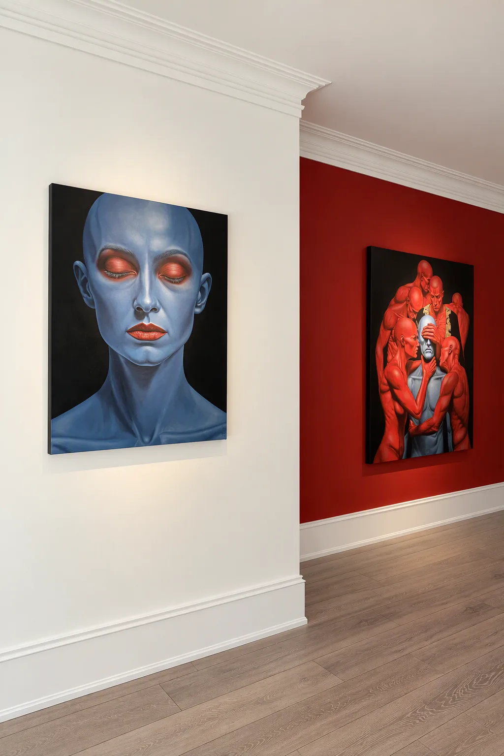 Installation view, Masking the Pulse, Sahar K. Boluki Fine Art Gallery