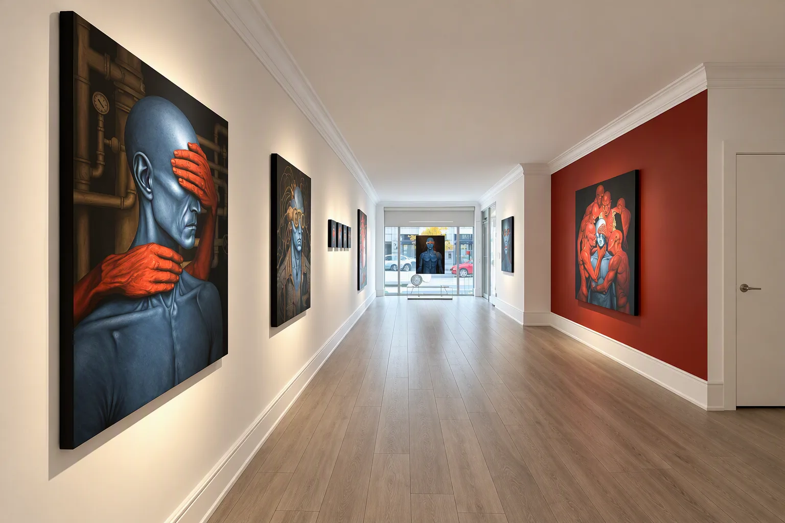 Installation view, Masking the Pulse, Sahar K. Boluki Fine Art Gallery