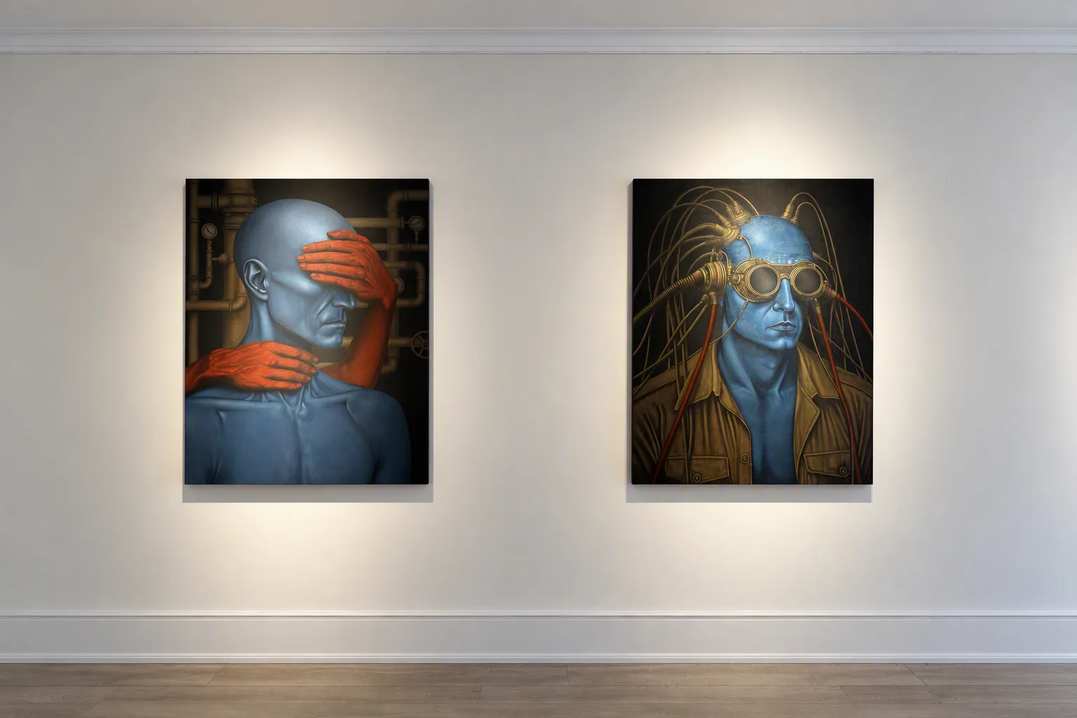 Installation view, Masking the Pulse, Sahar K. Boluki Fine Art Gallery